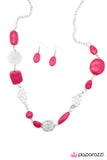 Paparazzi "Let Me Elaborate" Pink Necklace & Earring Set Paparazzi Jewelry