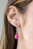 Paparazzi VINTAGE VAULT "Maui Majesty" Pink Necklace & Earring Set Paparazzi Jewelry