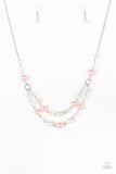 Paparazzi  "The Princess BRIDESMAID" Pink Necklace & Earring Set Paparazzi Jewelry