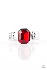 Paparazzi "Regal Relic" Red Ring Paparazzi Jewelry