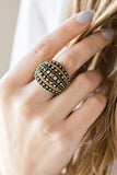 Paparazzi "Up In ARMOR" Brass Ring Paparazzi Jewelry