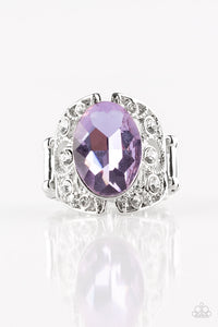 Paparazzi "Queen of Hustle" Purple Ring Paparazzi Jewelry