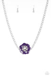 Paparazzi "Hibiscus Hula" Purple Necklace & Earring Set Paparazzi Jewelry
