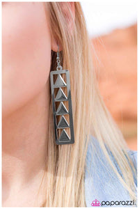 Paparazzi "A Pointed Question" Silver Earrings Paparazzi Jewelry