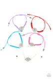 Girls Multi Color Silver Daisy 116XX Starlet Shimmer Bracelets Set of 5 Paparazzi Jewelry