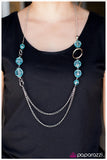 Paparazzi "Crystal Clear - Blue" necklace Paparazzi Jewelry