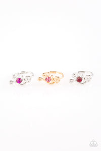 Girl's Starlet Shimmer Set of 5 Multi LOVE Valentine Rings Paparazzi Jewelry