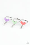 Girl's Starlet Shimmer Set of 5 Multi Heart Rings Paparazzi Jewelry