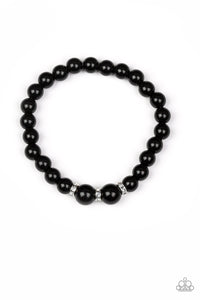 Paparazzi "Radiantly Royal" Black Bracelet Paparazzi Jewelry