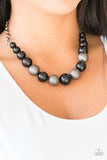 Paparazzi "Color Me CEO" Black Necklace & Earring Set Paparazzi Jewelry