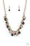 Paparazzi "The GRIT Crowd" Black Necklace & Earring Set Paparazzi Jewelry