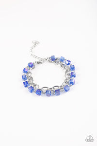 Paparazzi "Life Of The Block Party" Blue Bracelet Paparazzi Jewelry