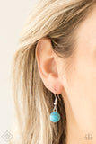 Paparazzi "The Ruling Class" FASHION FIX Blue Necklace & Earring Set Paparazzi Jewelry