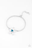 Paparazzi "Hibiscus Hipster" Blue Bracelet Paparazzi Jewelry