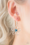 Paparazzi "Hoppin Hibiscus" Blue Necklace & Earring Set Paparazzi Jewelry