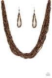 Paparazzi VINTAGE VAULT "The Speed of Starlight" Copper Necklace & Earring Set Paparazzi Jewelry