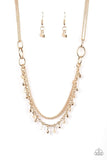 Paparazzi "Financially Fabulous" Gold Necklace & Earring Set Paparazzi Jewelry
