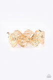 Paparazzi "Beat Around The ROSEBUSH" Gold Bracelet Paparazzi Jewelry