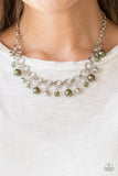 Paparazzi VINTAGE VAULT "Fiercely Fancy" Green Necklace & Earring Set Paparazzi Jewelry