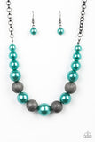 Paparazzi "Color Me CEO" Green Necklace & Earring Set Paparazzi Jewelry