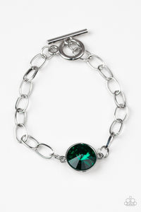 Paparazzi "All Aglitter" Green Bracelet Paparazzi Jewelry