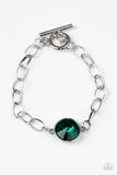 Paparazzi "All Aglitter" Green Bracelet Paparazzi Jewelry