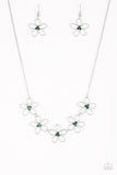 Paparazzi "Hoppin Hibiscus" Green Necklace & Earring Set Paparazzi Jewelry