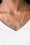 Paparazzi "Hoppin Hibiscus" Green Necklace & Earring Set Paparazzi Jewelry