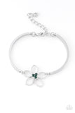 Paparazzi "Hibiscus Hipster" Green Bracelet Paparazzi Jewelry