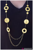 Paparazzi "As You Wish" Brass Necklace & Earring Set Paparazzi Jewelry