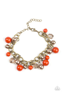 Paparazzi "Grit and Glamour" Orange Bracelet Paparazzi Jewelry