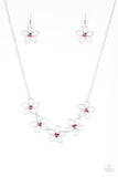 Paparazzi "Hoppin Hibiscus" Pink Necklace & Earring Set Paparazzi Jewelry