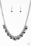 Paparazzi VINTAGE VAULT "Trust Fund Baby" Purple Necklace & Earring Set Paparazzi Jewelry