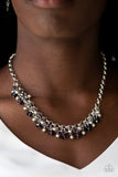 Paparazzi VINTAGE VAULT "Trust Fund Baby" Purple Necklace & Earring Set Paparazzi Jewelry