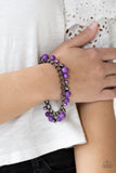 Paparazzi VINTAGE VAULT "Hold My Drink" Purple Bracelet Paparazzi Jewelry