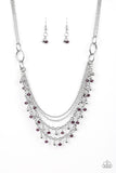 Paparazzi "Financially Fabulous" Purple Necklace & Earring Set Paparazzi Jewelry