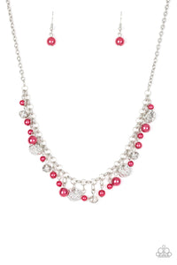 Paparazzi "Coastal Cache" Red Necklace & Earring Set Paparazzi Jewelry