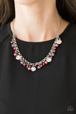 Paparazzi "Coastal Cache" Red Necklace & Earring Set Paparazzi Jewelry