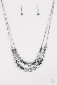 Paparazzi "Strikingly Spellbinding" Silver Necklace & Earring Set Paparazzi Jewelry