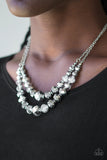 Paparazzi "Strikingly Spellbinding" Silver Necklace & Earring Set Paparazzi Jewelry