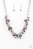 Paparazzi VINTAGE VAULT "Building My Brand" Silver Necklace & Earring Set Paparazzi Jewelry