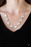 Paparazzi "The Imperfectionist" White Necklace & Earring Set Paparazzi Jewelry