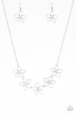 Paparazzi "Hoppin Hibiscus" White Necklace & Earring Set Paparazzi Jewelry