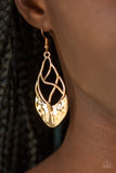 Paparazzi "Super Swanky" Gold Earrings Paparazzi Jewelry