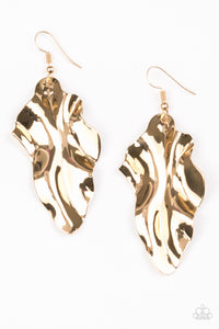 Paparazzi "Fall Into Fall" Gold Earrings Paparazzi Jewelry