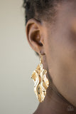 Paparazzi "Fall Into Fall" Gold Earrings Paparazzi Jewelry