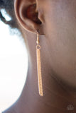 Paparazzi VINTAGE VAULT "Swank Bank" Gold Necklace & Earring Set Paparazzi Jewelry