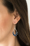 Paparazzi "Fancy First" Blue Earrings Paparazzi Jewelry