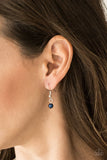 Paparazzi VINTAGE VAULT "Be Fancy" Blue Necklace & Earring Set Paparazzi Jewelry
