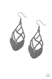 Paparazzi "Super Swanky" Black Earrings Paparazzi Jewelry